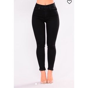 Fashion Nova Black High Waisted Jeans
